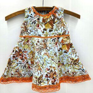 Handmade Girl's Dress - Gorgeous Fairy Themed Fabric - 1 of a Kind